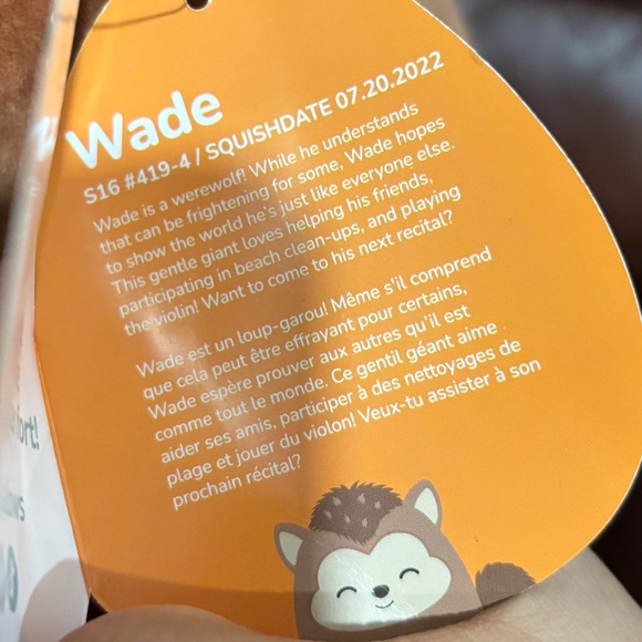 16/18" Squishmallows Halloween Wade the Werewolf - Picture 4 of 4